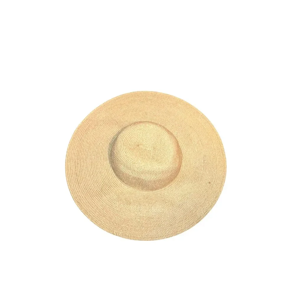Betmar New York Style Tan Paper Straw Packable Wide Brim Floppy Beach Sun Hat OS